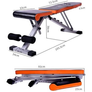 Multifunctional Dumbbell Bench Home Abdomen Abdominal Muscle Supine Board Sit-ups Fitness Equipment Flying Bird Sports Chair